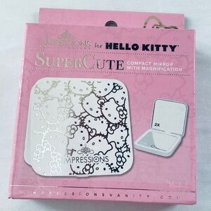 Hello Kitty Compact Mirror with Magnification. Brand New in a Box